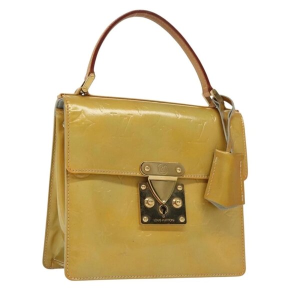 LOUIS VUITTON Monogram Vernis Spring Street Hand Bag Gris M91029 LV Auth 136364 - Picture 1 of 16